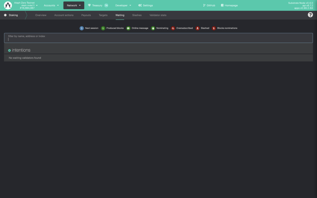 How to Navigate the Aleph Zero Staking Menu